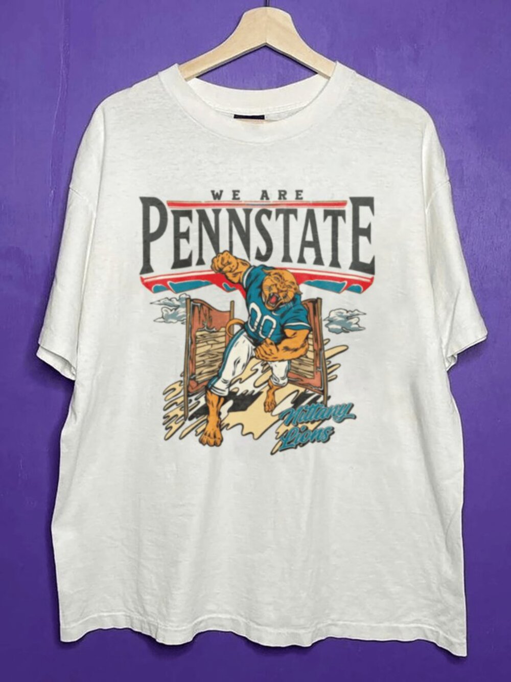 Vintage Penn State Nittany Lions Crewneck Shirt, Pennsylvania State University